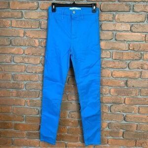 Hollister Jeans Womens 3 Blue High Rise Jean Leggings Skinny Pants Natural Waist